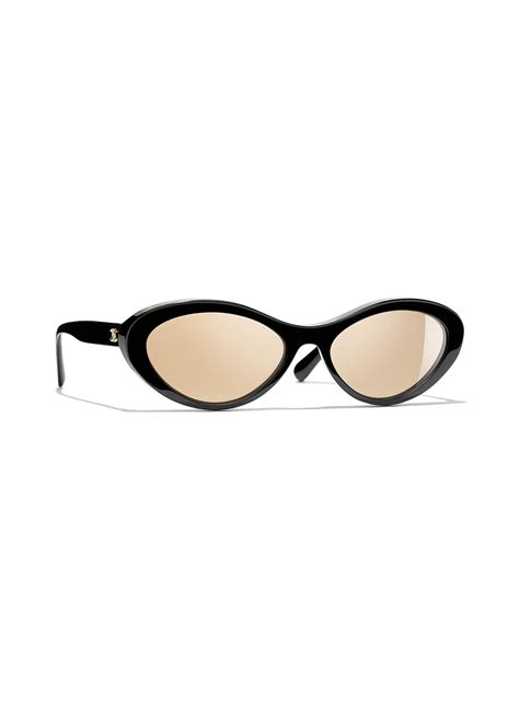 chanel cat eye black sunglasses